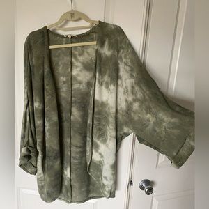 Cocoon style drape front cardigan